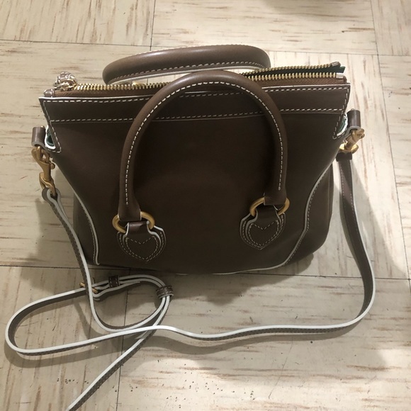 Dooney & Bourke Florentine Leather Small Satchel-Elephant - Picture 7 of 16